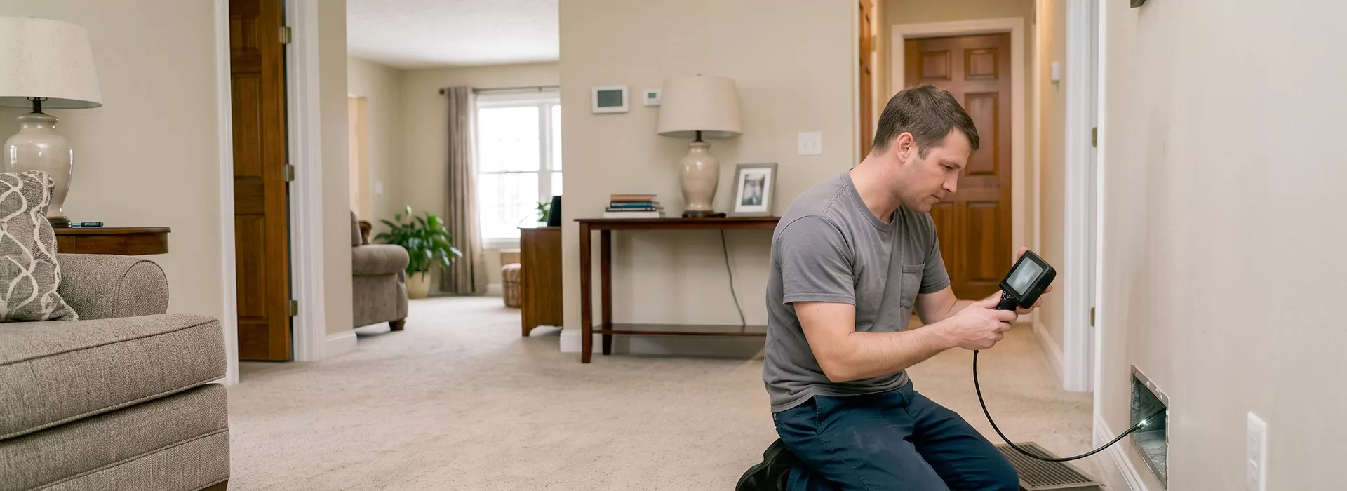 Air Duct Camera Inspection in Sugar Land, Texas