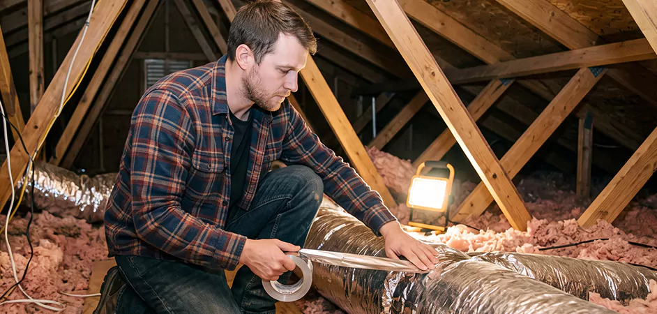 Attic Duct Sealing and Insulation in Sugar Land