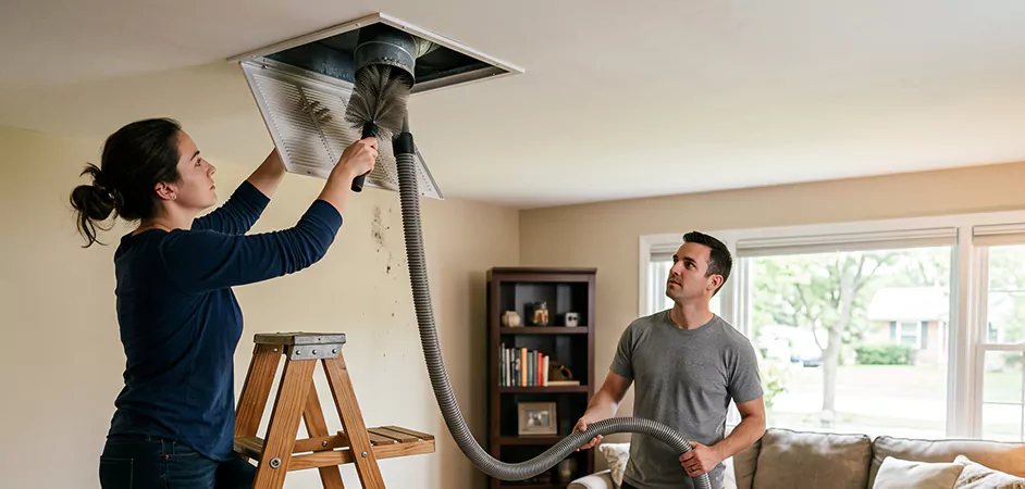 Roof and Wall Exhaust Cap Cleaning in Sugar Land