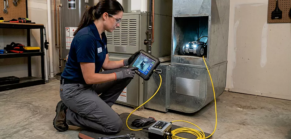 Robotic Duct Inspection in Sugar Land
