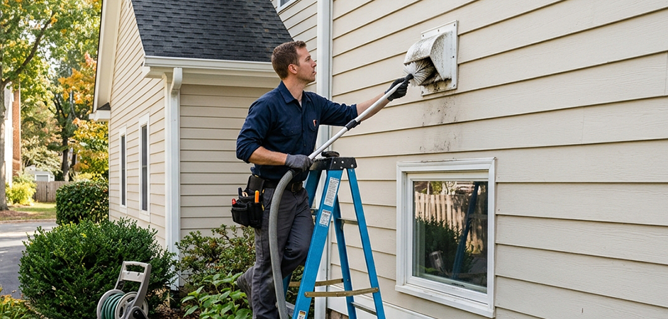 Exterior Vent Cap Cleaning in Sugar Land